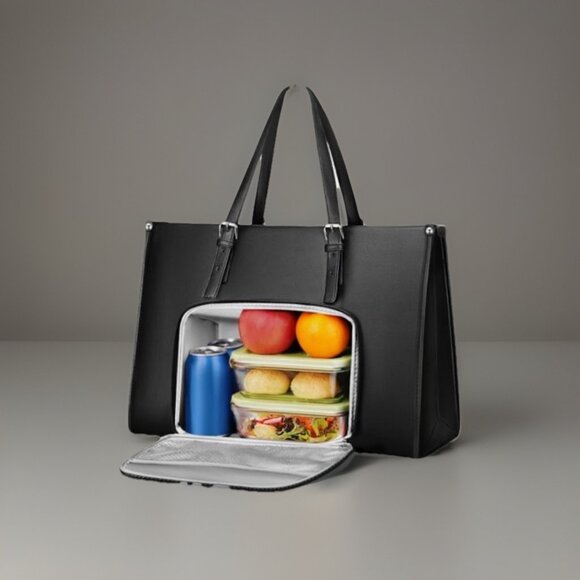 Laptop Tote Bag Insulated Lunch Lightweight Computer Work Bag Handbag for Office - Picture 1 of 13